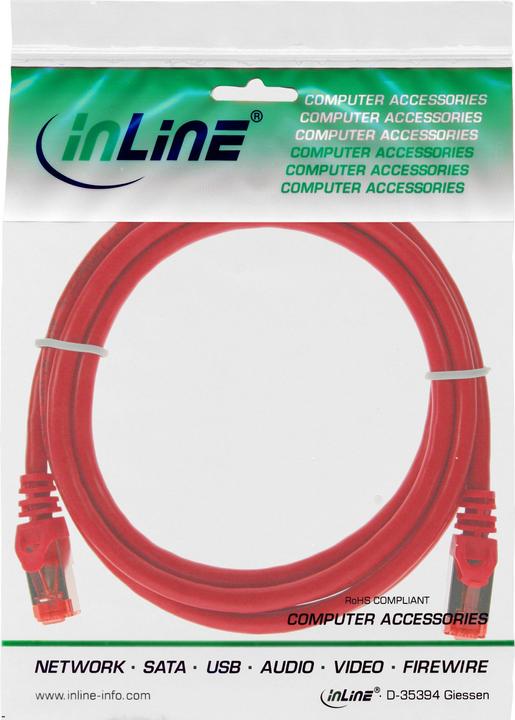 Produktbild InLine 3m Cat.6 Patchkabel 1000 Mbit RJ45 (S/FTP, CAT6, 3 m)