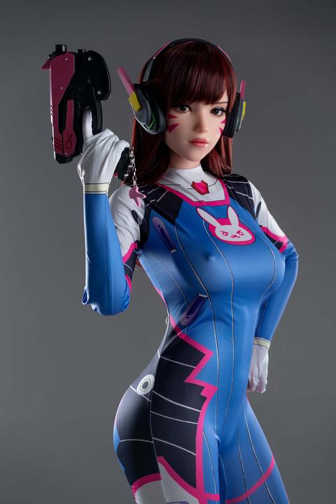 Game Lady Full Silicone Doll D.Va 167 cm - Overwatch