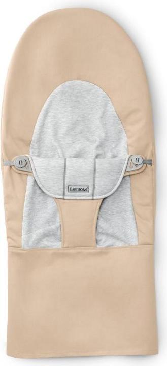 BabyBjörn Tissu siège bascule tissé/jersey, beige/gris
