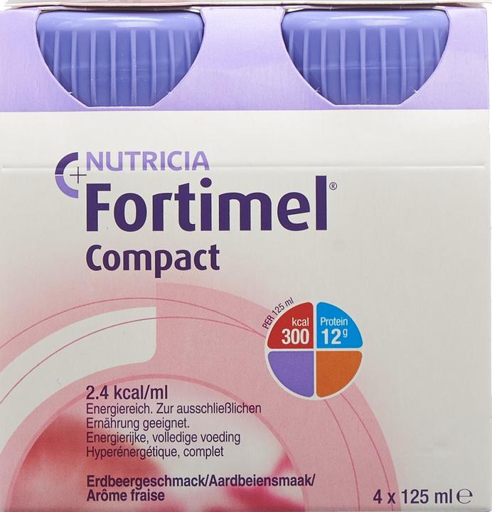 Actual product image Fortimel Compact 2.4 Strawberry (Strawberry, 4 x)