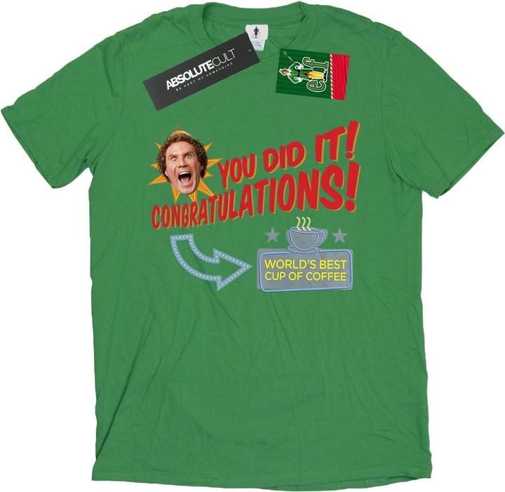 Elf World's Best Coffee TShirt (XL)