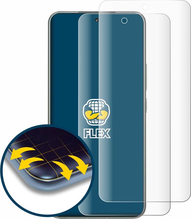 Produktbild BROTECT Fullscreen Schutzfolie Displayschutz Folie Klar Transparent (2 Stück, Xiaomi 15 Pro)