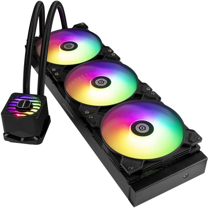 Immagine prodotto Enermax LIQMAXFLO Raffreddatore a liquido CPU AIO da 420 mm - Pompa a doppia camera Xtreme - Blocco acqua