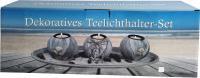 Actual product image IKO Tealight holder set anchor and shells with 3 teali (3 x)