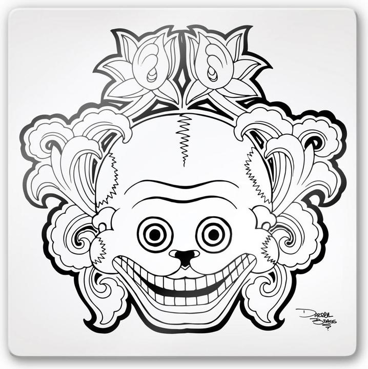 Image du produit Miami Ink Masque mortuaire mexicain 2 (50 x 50 cm)