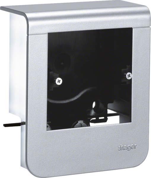 Image du produit Hager TEH SL20055901D1 Support d'appareils uni design SL 20x55 Décor Alu (10.50 cm)