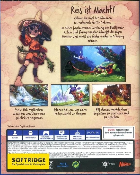 Produktbild Marvelous Sakuna: Of Rice and Ruin (PS4, DE)
