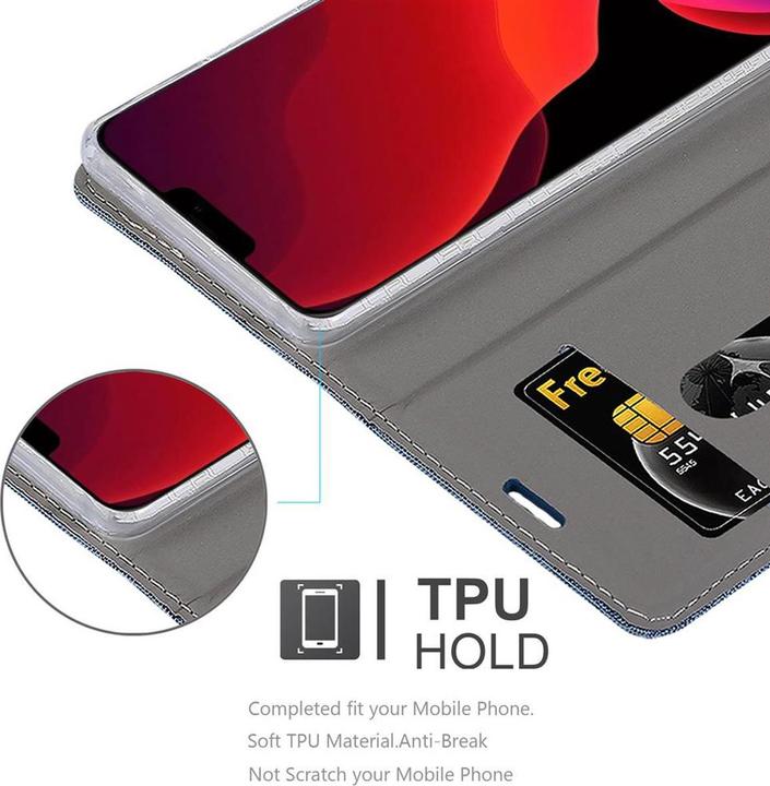 Produktbild Cadorabo Book Jeans Optik Cover (Apple iPhone 12, Realme 12 Pro+)