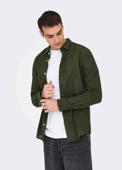 Produktbild Only & Sons Onscaiden Life Ls Solid Linen Shirt Noos (XL)