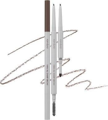 Rom&Nd HAN ALL SHARP BROW C2 Grace Taupe Doppelseitige feine Spitze Formt Definiert Füllt Brauen