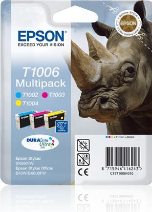 Actual product image Epson T1006 multipack - 3-pack - 33.3 ml - yellow, cyan, magenta (M, Y, C)