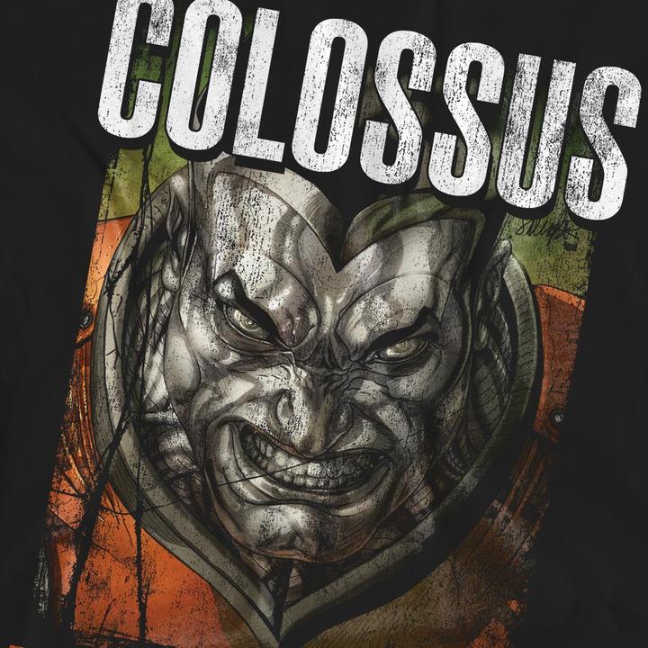 Actual product image Unisex Adult X-Men Colossus Infographic T-Shirt (XL)