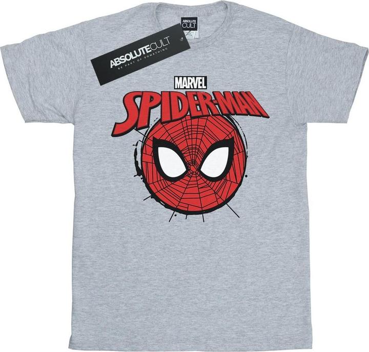 SpiderMan Logo Head TShirt Mädchen