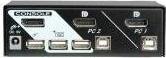 Actual product image Roline KVM Switch, DisplayPort, USB 2.0
