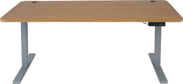 Image du produit Swisshandel24 Bureau, table d'ordinateur, hauteur réglable électriquement 160x80cm 53kg structure marron, gris (160 x 80 x 121 cm)