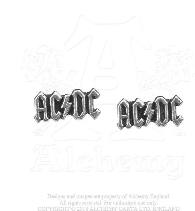 Produktbild AC/DC Logo Ohrringe Englischer Zinn (100% Metall)