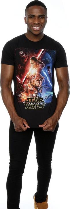 Immagine prodotto Star Wars Force Awakens Poster Maglietta Uomo (S)