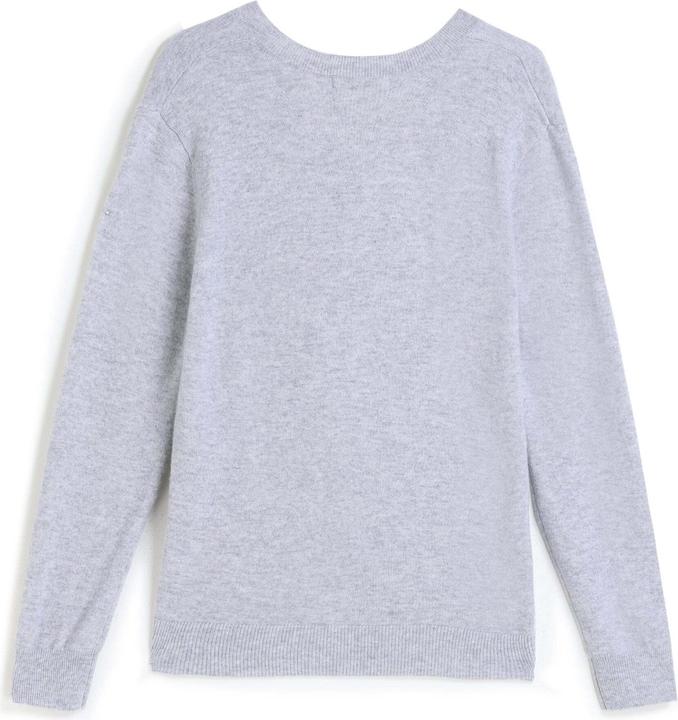 Image du produit Bellemere Pullover Solid V-Neck Merino-Cashmere Sweater (S)