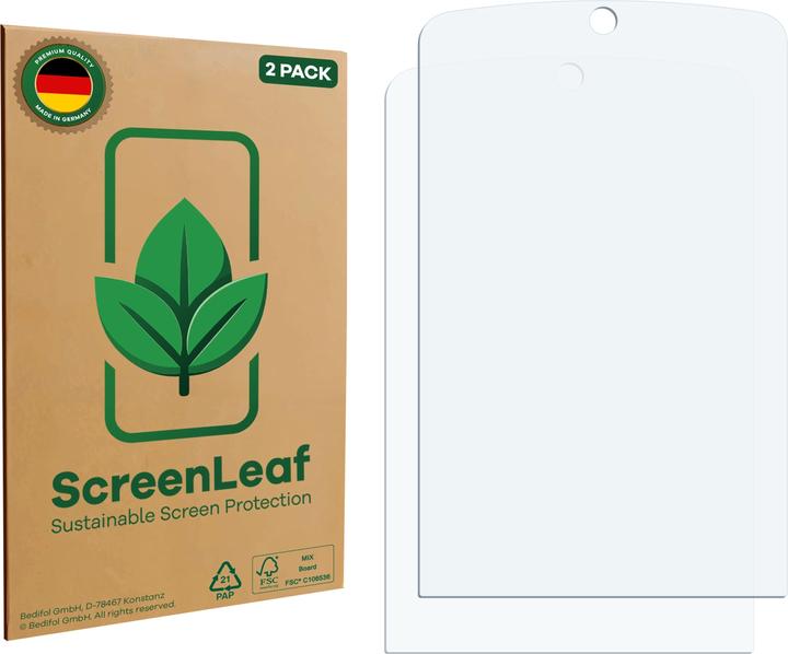 Produktbild ScreenLeaf Schutzfolie nachhaltiger Displayschutz Display Schutz Folie Klar Transparent