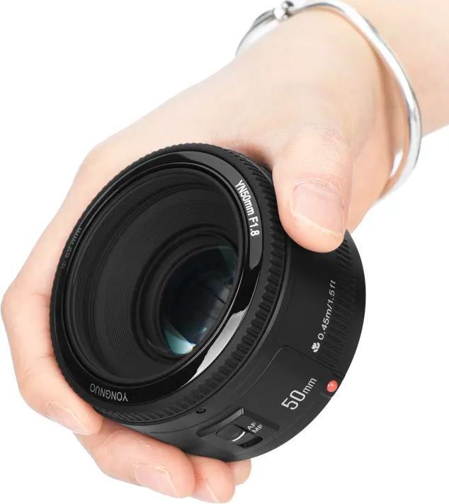 Immagine prodotto Yongnuo 50mm f/1.8 Canon EF (Canon EF, Full-frame, APS-C / DX)