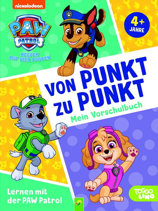 Image du produit Lernen mit der PAW Patrol: Von Punkt zu Punkt. Mein Vorschulbuch (Allemand, Éditions Schwager & Steinlein, 2022)