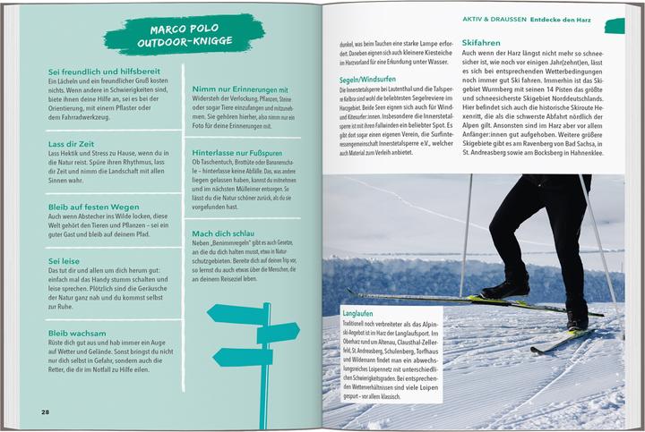 Actual product image OUTDOOR GUIDE Reiseführer Harz (German, Jana Zieseniss, 2025)