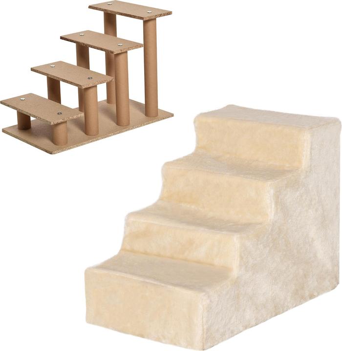 Immagine prodotto PawHut Scala per animali domestici con rivestimento rimovibile (Cane, Lavabile, Pieghevole)