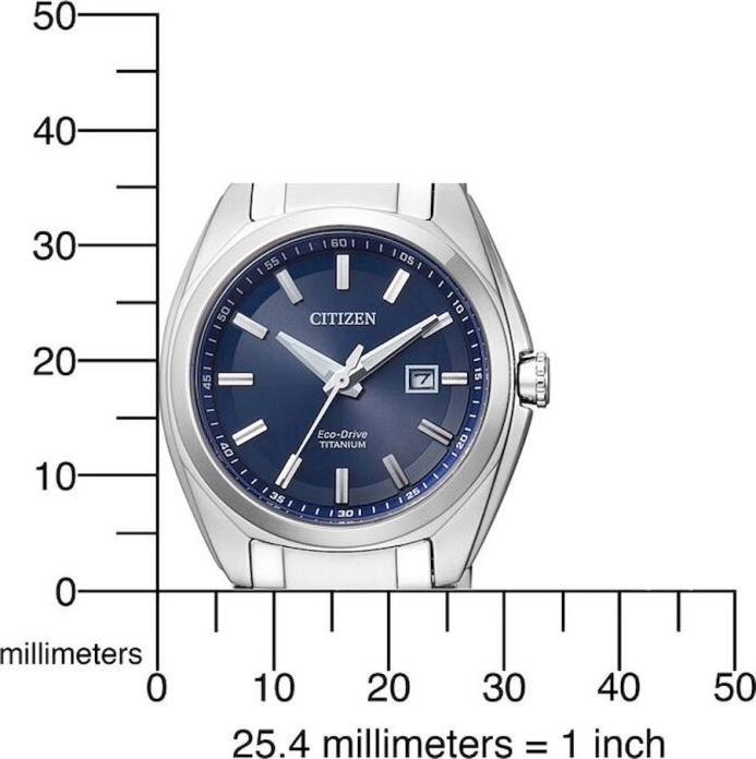 Actual product image Citizen EW2210-53L Eco-Drive Super Titanium Ladies 34mm 10ATM (Analogue wristwatch, 34 mm)