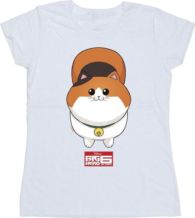 Actual product image Disney Womens/Ladies Big Hero 6 Baymax Kitten Face Cotton T-Shirt (XL)
