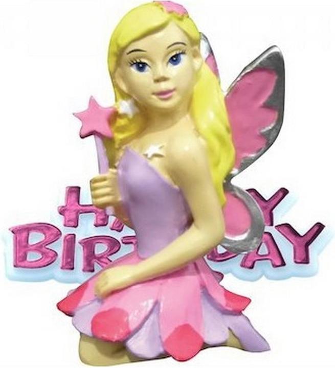 Actual product image Creative Party Happy Birthday & fairy cake topper