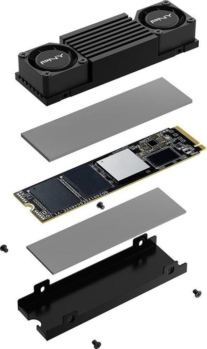 Immagine prodotto PNY CS3150 1TB SSD M.2 GEN5 NVMe Dissipatore nero (1000 GB, M.2 2280)