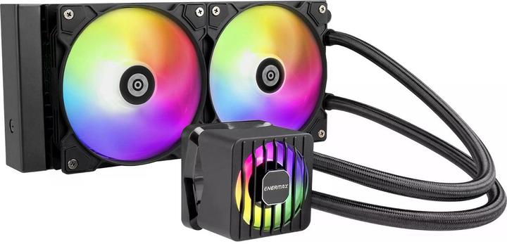 Actual product image Enermax LIQMAXFLO 360mm CPU AIO liquid cooler - Xtreme double chamber pump - VRM water block black
