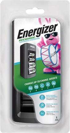 Immagine prodotto Energizer Ricarica universale (1 pz., D, AAA, AA, 9V Block, 2300 mAh, Caricabatterie senza batteria)