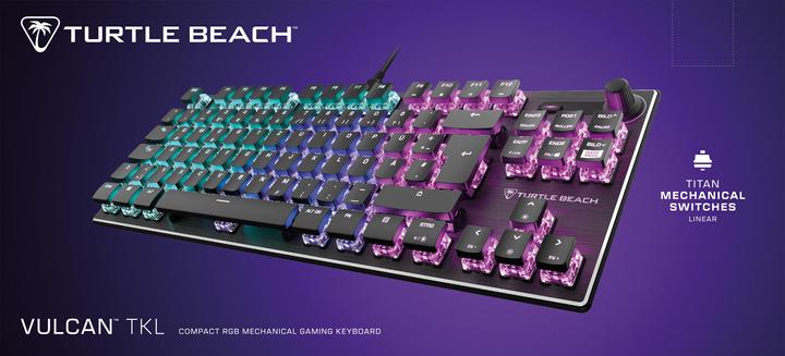 Immagine prodotto Turtle Beach Tastiera da gioco Vulcan TKL AIMO, Switch rosso (DE, Cablato)