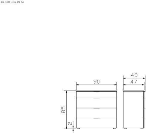 Image du produit Hasena Atrine (90 x 49 x 85 cm)