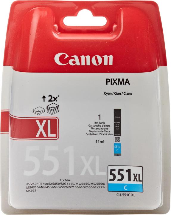 Actual product image Canon CLI-551XL BL SEC (C)