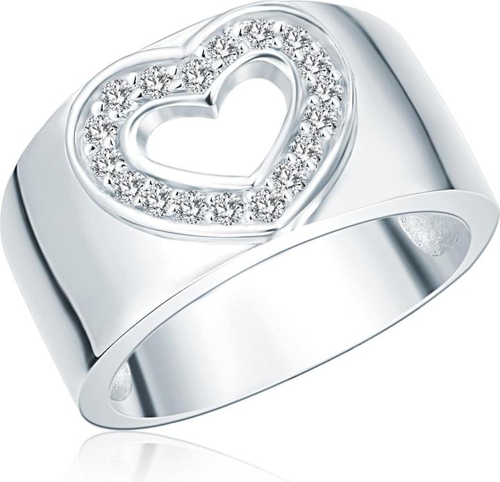 Rafaela Donata Damen Herz Sterling Silber Zirkonia silber - 3834
