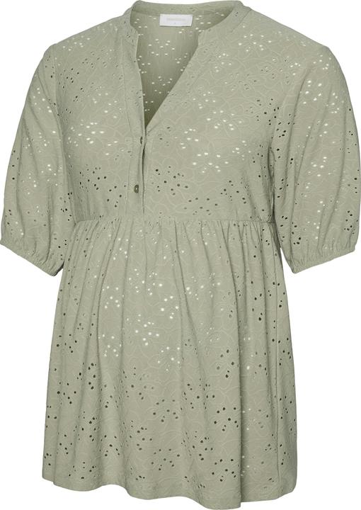 Image du produit Mamalicious Normal geschnitten Mandarin Kragen Top Bluse (S)