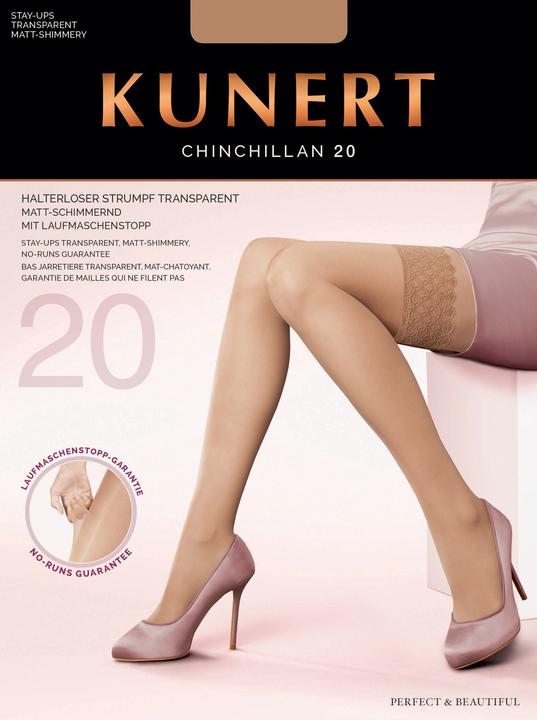 Image du produit Kunert Chinchillan 20 Bas autofixants, couleur 050 noir, taille 35-37 / S (20 DEN, S, 35 - 37)