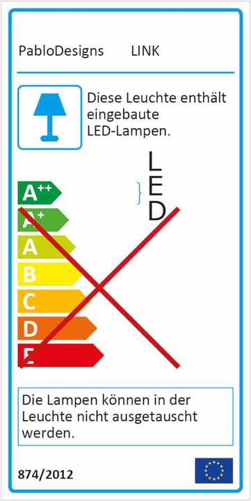 Label énergétique Pablo Design Link Clamp Small Lampe de table