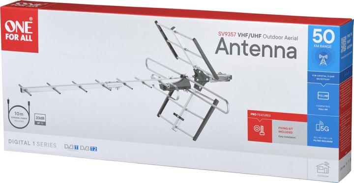 Actual product image One for All SV 9357 (Yagi antenna, 23 dB, DVB-T / -T2, DAB/ DAB+)