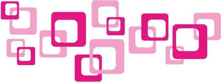 Produktbild Trenddeko Retro Cubes pink (160 x 59 cm)