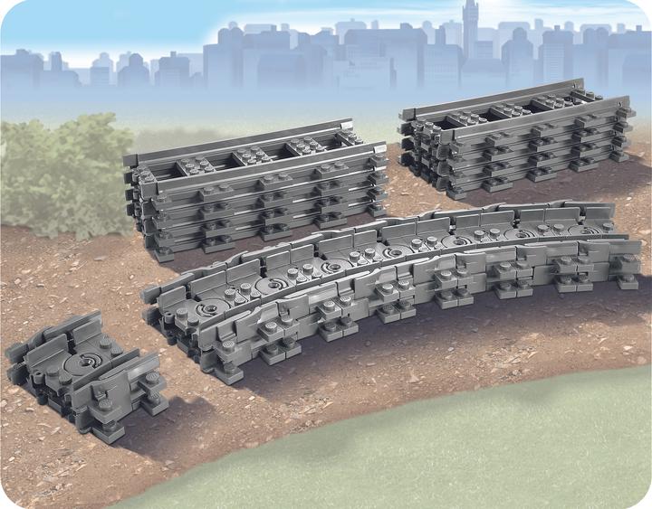 Produktbild LEGO Flexible Schienen (7499, LEGO City)