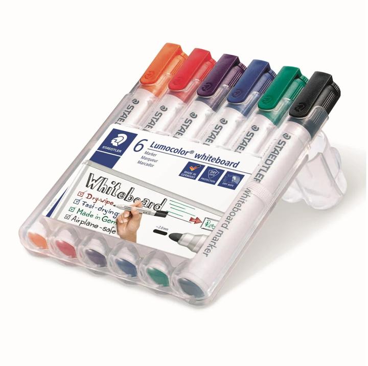 Actual product image Staedtler Whiteboard Marker Lumocolor 351 (Multicolor, 2 mm, 6 x)