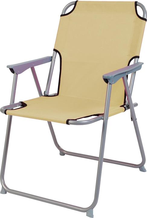 Produktbild Mojawo 4-tlg Camping Set Gartenmöbel Campingtisch + 3 Campingstuhl Klappstuhl Beige (70 cm)