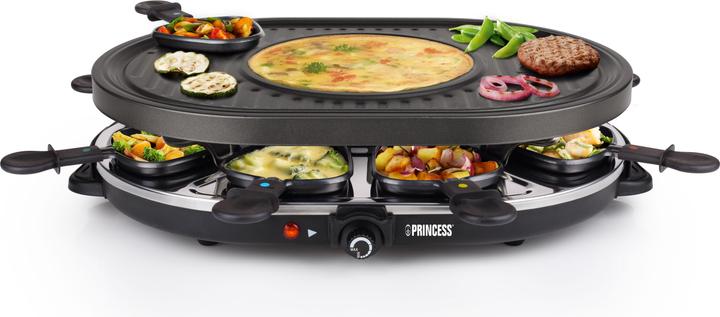 Actual product image Princess 162700 Raclette 8 Oval Grill Party