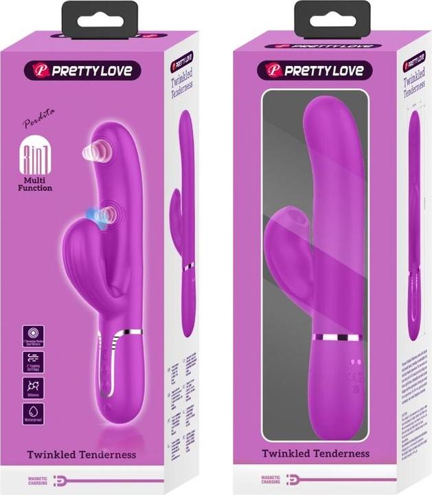 Immagine prodotto Pretty Love Vibratore Perlita Multifunzionale 3 In 1 Per Il Punto G Viola