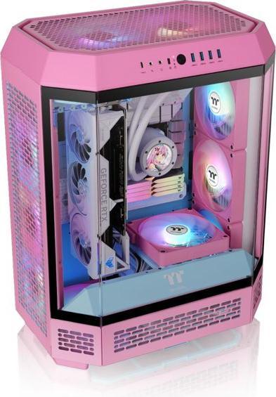 Immagine prodotto Thermaltake The Tower 600 (pink, Tempered Glass x 3) (Mini-ITX, ATX, mATX)