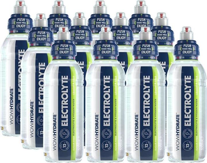 Immagine prodotto Wow Hydrate Acqua elettrolitica (12 x 500ml) (Limone, 12 x)