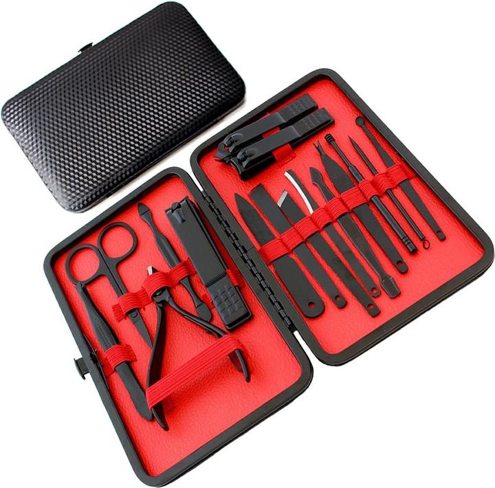 Image du produit TopShine Set de manucure rouge 16 pièces